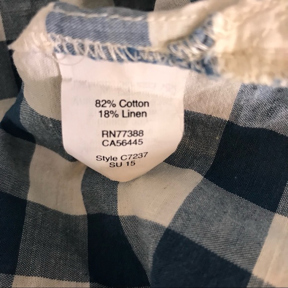 Madewell Blue and White Checkered Blouse - Picture 10 of 10